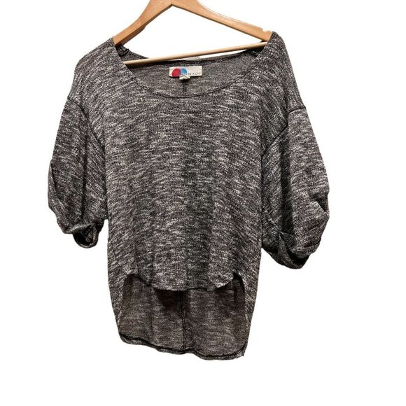 Free People Boxy Oversize Tunic Wide Relax Sleeves Womens Gray Neck Size XS - Picture 7 of 12